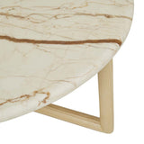 Camille Coffee Table Brown Vein Marble