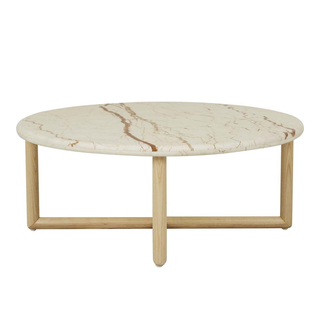 Camille Coffee Table Brown Vein Marble