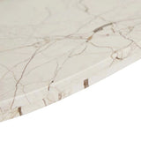 Amara Round Leg Coffee Table Brown Vein