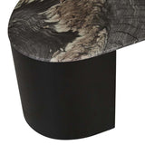 Oberon Curve Marble Coffee Table Black