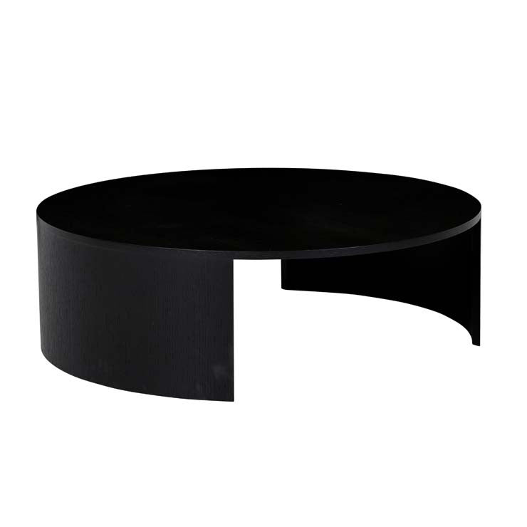 Oberon Crescent Coffee Table Large Black