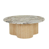Artie Wave Ripple Coffee Table Ocean Marble