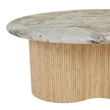 Artie Wave Ripple Coffee Table Ocean Marble