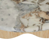 Artie Wave Ripple Coffee Table Ocean Marble