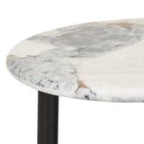 Artie Oval Marble Coffee Table Black/Ocean