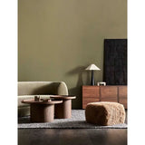 Classique Pedestal Coffee Table Smoked Ash