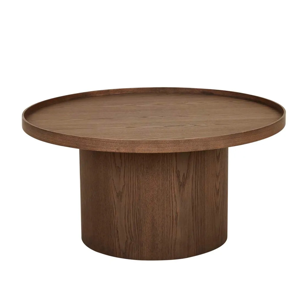 Classique Pedestal Coffee Table Smoked Ash