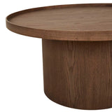 Classique Pedestal Coffee Table Smoked Ash