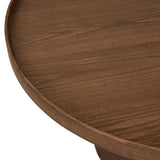 Classique Pedestal Coffee Table Smoked Ash