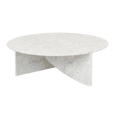 Atlas Crest Round Coffee Table White