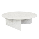 Atlas Crest Round Coffee Table White