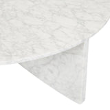 Atlas Crest Round Coffee Table White