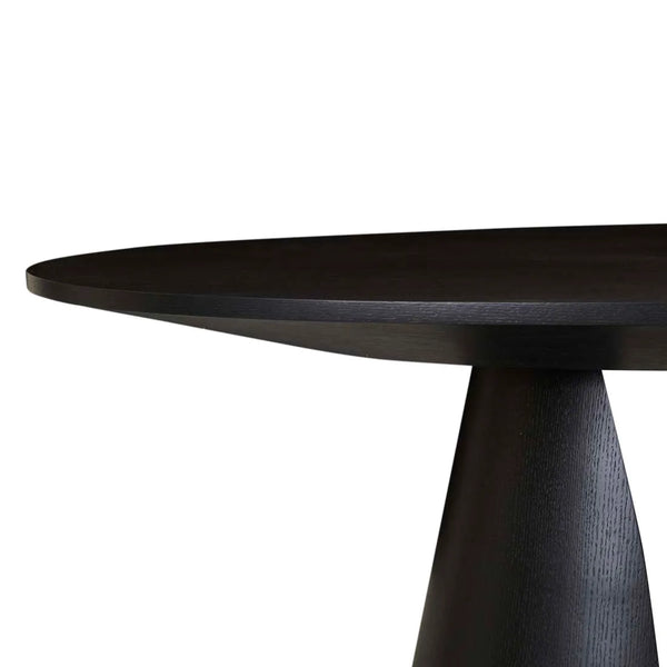 Bloom Dining Table Oval Black – the design library
