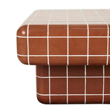 Seville Tile Coffee Table Red Glaze