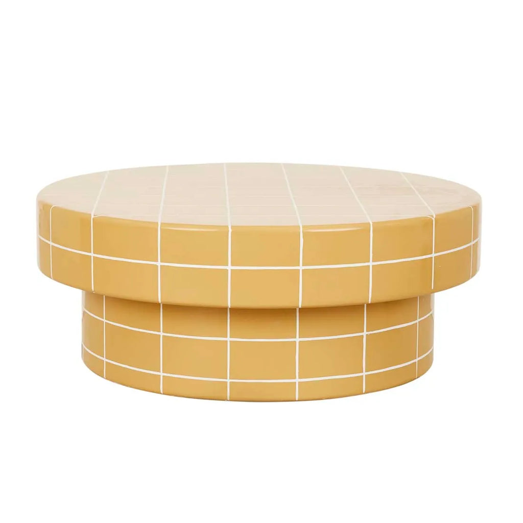 Seville Tile Coffee Table Round Honey