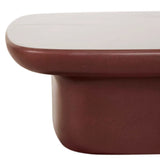 Petra Bend Coffee Table Burgundy Glaze