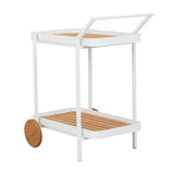 Tulum Bar Trolley White