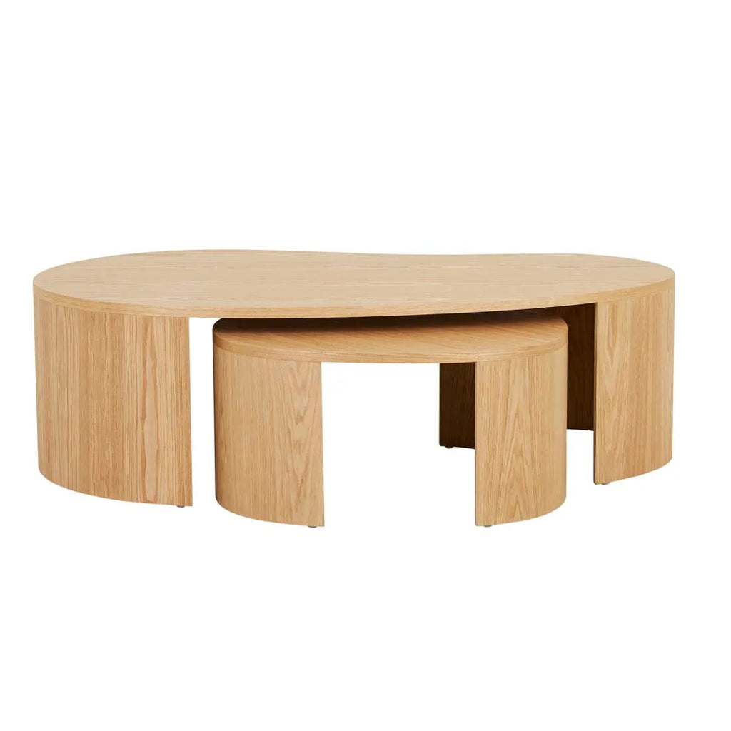 Oberon Curve Nest Coffee Table Natural
