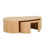 Oberon Curve Nest Coffee Table Natural