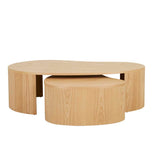 Oberon Curve Nest Coffee Table Natural