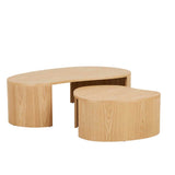 Oberon Curve Nest Coffee Table Natural