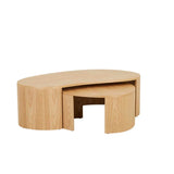 Oberon Curve Nest Coffee Table Natural