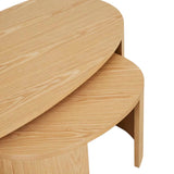 Oberon Curve Nest Coffee Table Natural