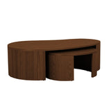 Oberon Curve Nest Coffee Table Smoked Ash