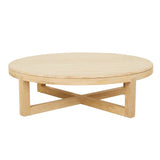 Eyre Coffee Table Large Travertine Oak