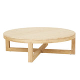 Eyre Coffee Table Large Travertine Oak