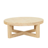 Eyre Coffee Table Small Travertine Oak