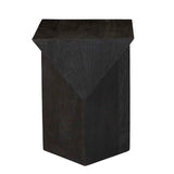 Abstract Stack Side Table Black