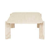 Amara Geo Coffee Table Natural Travertine