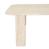 Amara Geo Coffee Table Natural Travertine