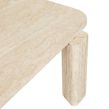 Amara Geo Coffee Table Natural Travertine