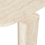 Amara Geo Coffee Table Natural Travertine