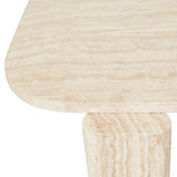 Amara Geo Coffee Table Natural Travertine