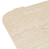 Amara Geo Coffee Table Natural Travertine