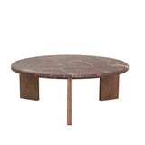 Ray Marble Coffee Table Smoked Rouge