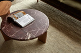 Ray Marble Coffee Table Smoked Rouge