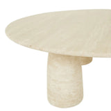 Puddle Round Coffee Table Natural Travertine