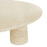 Puddle Round Coffee Table Natural Travertine