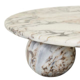 Atlas Sphere Coffee Table Natural Ocean Marble