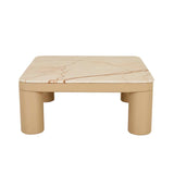 Frankie Marble Coffee Table Camel