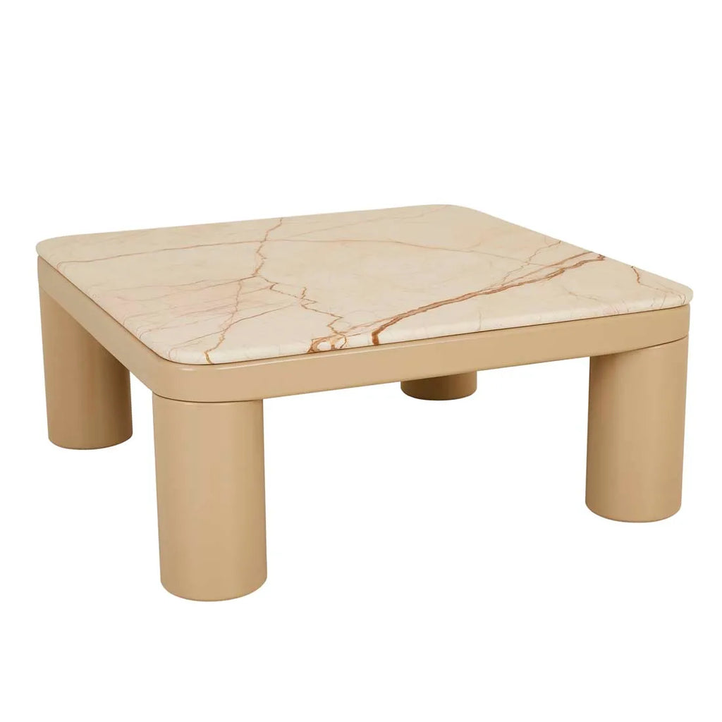 Frankie Marble Coffee Table Camel