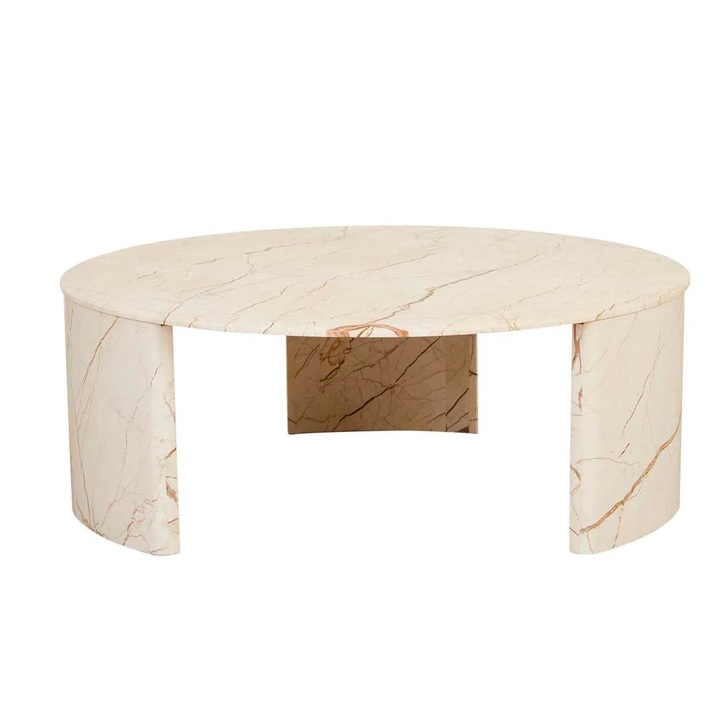 Henry Marble Coffee Table Brown Vein