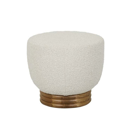 sophie ottoman small barley boucle
