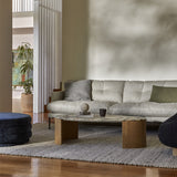 Oberon Curve Marble Coffee Table Black