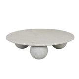 Atlas Sphere Coffee Table White Marble