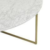 Elle Luxe Marble Coffee Table Gold Leg